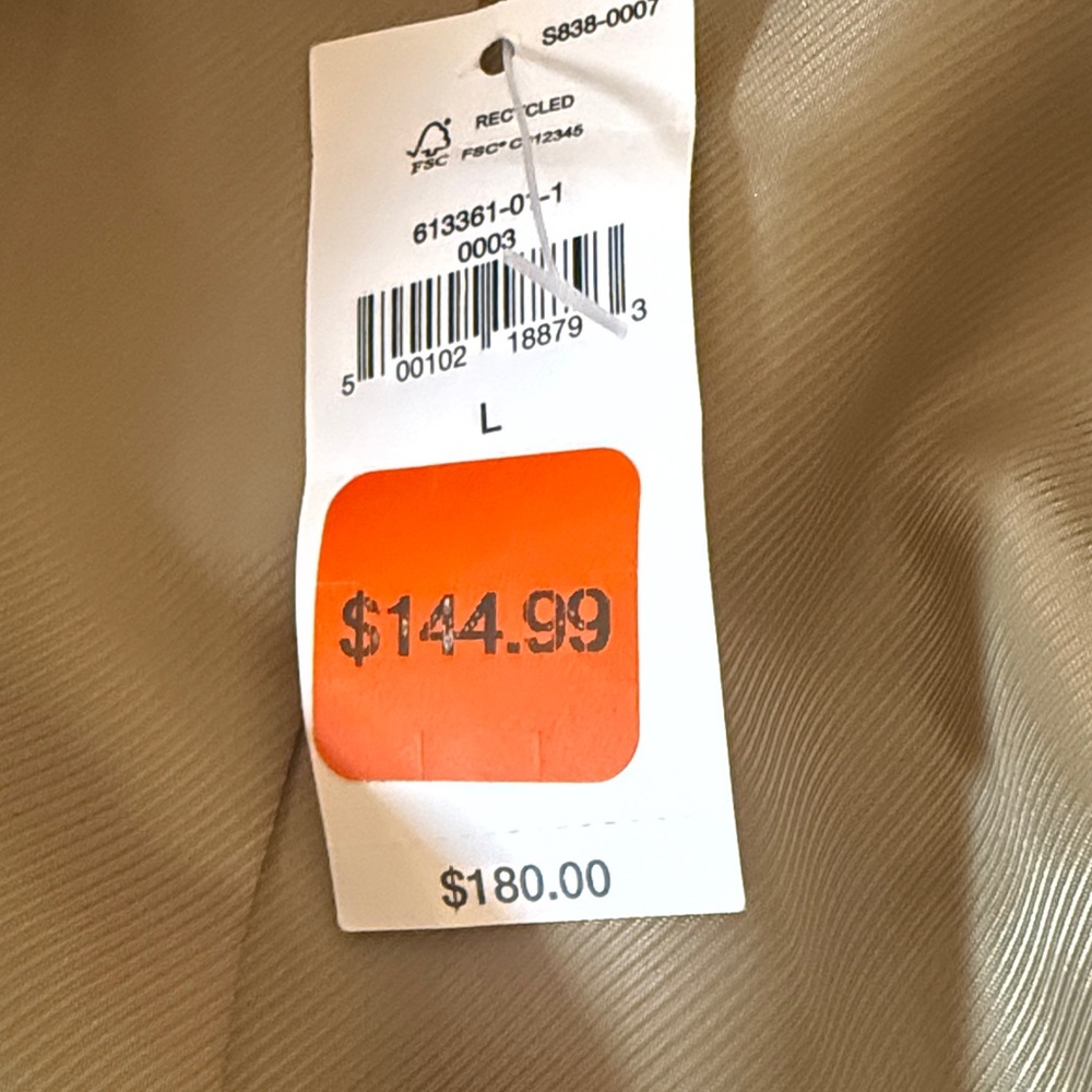 Herringbone Utility Jacket from Banana Republic Drawstring Waist, NWT Large - Picture 6 of 13